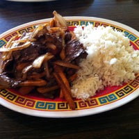 Photo taken at Laus Peruvian Food by Liz V. on 4/24/2013