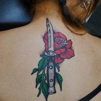 Photo taken at Mind Crusher Tattoo by Kevin O. on 1/19/2022