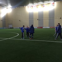Photo taken at Футбол-арена «Енисей» by Djohn D. on 4/19/2015