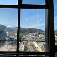 Photo taken at Saga-Arashiyama Station by しみちゃん あ. on 12/11/2023