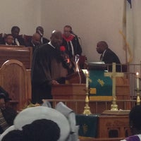 Photo taken at Greater Centennial AME Zion Church by Madeline A. on 10/21/2012