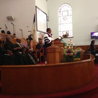 Photo taken at Greater Centennial AME Zion Church by Madeline A. on 10/14/2012