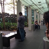 Photo taken at T3 Smoking Area by Tsutomu Y. on 10/20/2014