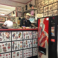 Photo taken at Tattoo Peter Amsterdam since 1955 by Barbone B. on 7/12/2014