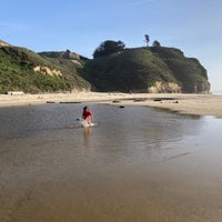 Photo taken at Pomponio State Beach by Naty on 4/1/2022