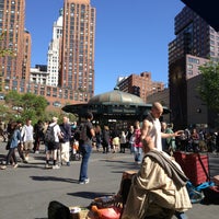 Photo taken at Union Square Park by omerdem on 5/4/2013