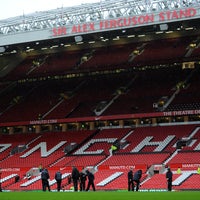 Photo taken at Old Trafford by Fulham Football Club on 1/26/2013