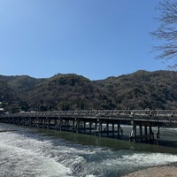 Photo taken at Togetsu-kyo Bridge by Murakami on 3/3/2024