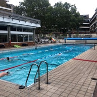 Photo taken at Oasis Outdoor Swimming Pool by Kelly A. on 9/11/2019