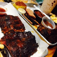 Photo taken at Bear&amp;#39;s Smokehouse Barbecue by J. F. on 3/9/2014