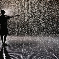 Photo taken at Rain Room by X X. on 2/26/2013
