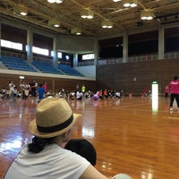 Photo taken at うるま市具志川総合体育館 by Yorifumi H. on 5/28/2016