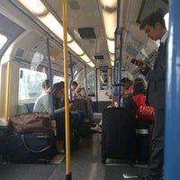 Photo taken at Piccadilly Line Train Heathrow T5 - Cockfosters by Jeff on 9/21/2016