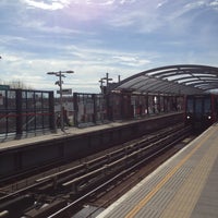 Photo taken at Crossharbour DLR Station by Javi Z. on 4/14/2013