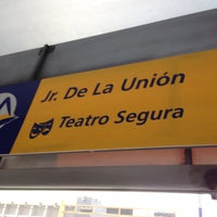 Photo taken at Estación Jr. de la Union - Metropolitano by Jonathan N. on 4/29/2013