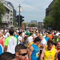 Photo taken at Beogradski maraton by Milos J. on 4/27/2014
