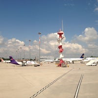 Photo taken at Venice Marco Polo Airport (VCE) by Evgeniya on 5/8/2013