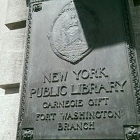 Photo taken at New York Public Library - Fort Washington Library by Hannah R. on 6/2/2017