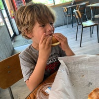 Photo taken at Toasted Bagelry &amp;amp; Deli by Stephanie on 8/4/2019