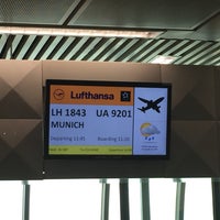 Photo taken at Lufthansa Flight LH 1843 by Ludwig P. on 6/11/2016