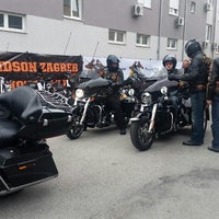 Photo taken at Harley Davidson Zagreb by Irineja C. on 10/4/2014