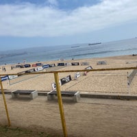 Photo taken at Playa del Deporte by Tibu S. on 1/31/2022