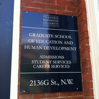 Photo taken at Graduate School of Education and Human Development by Andres M. on 9/30/2012
