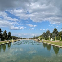 Photo taken at MSU Fountain by Sergey O. on 8/22/2020