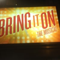 Photo taken at BRING IT ON @ St. James Theater by Nicole W. on 12/23/2012