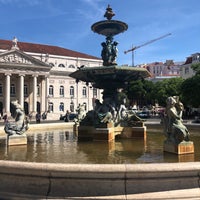 Photo taken at Rossio Square by Mahdi H. on 8/13/2019