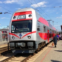 Photo taken at Vilnius Train Station by Vadim R. on 5/2/2013