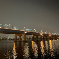 Photo taken at Dongjak Bridge by Melanie T. on 11/9/2022