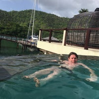 Photo taken at Capella Marigot Bay Resort and Marina by Bryn J. on 5/16/2017