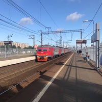 Photo taken at Slavy Avenue Platform by Olesya N. on 8/20/2019