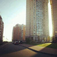 Photo taken at Проспект Володимира Івасюка by Olya K. on 10/22/2012