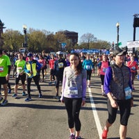 Photo taken at Cherry Blossom 10 Miler by Carolyn L. on 4/3/2017