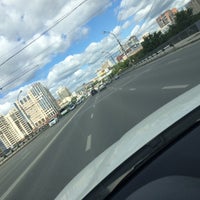 Photo taken at Путепровод по Октябрьской магистрали by Sergey M. on 6/1/2016