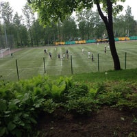 Photo taken at Football pitch of the V. Korenkov&amp;#39;s sports school by Святогор П. on 5/29/2016