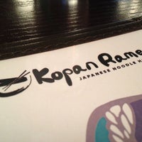 รูปภาพถ่ายที่ Kopan Ramen Japanese Noodle House โดย Philip F. เมื่อ 1/9/2013