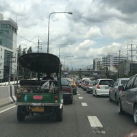 Photo taken at Lak Si Intersection Overpass by Siriparn B. on 7/30/2016