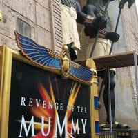 Photo taken at Revenge Of The Mummy by weishin t. on 8/4/2022