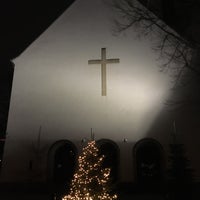 Photo taken at Lindenkirche by Valeriy V. on 12/24/2020