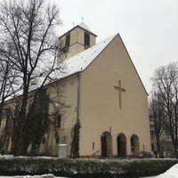 Photo taken at Lindenkirche by Valeriy V. on 1/3/2021