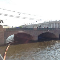 Photo taken at Anichkov Bridge by Лев В. on 5/28/2013