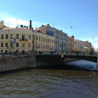 Photo taken at Voznesensky Bridge by Лев В. on 6/12/2013