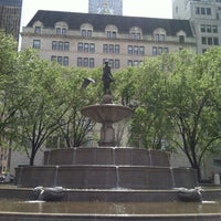 Photo taken at Pulitzer Fountain by Martha C. on 4/28/2013