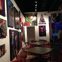 Photo taken at Khon&amp;#39;s Wine Darts Coffee Art by Ed T. on 12/8/2012