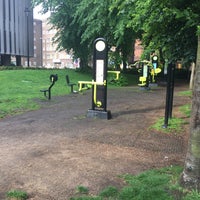 Photo taken at Swiss Cottage Playground &amp;amp; Outdoor Gym by Carl M. on 6/8/2016