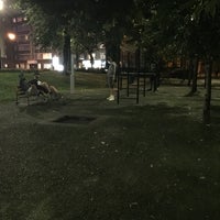 Photo taken at Swiss Cottage Playground &amp;amp; Outdoor Gym by Carl M. on 7/25/2016
