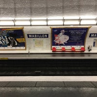 Photo taken at Métro Mabillon [10] by Sam S. on 6/15/2017